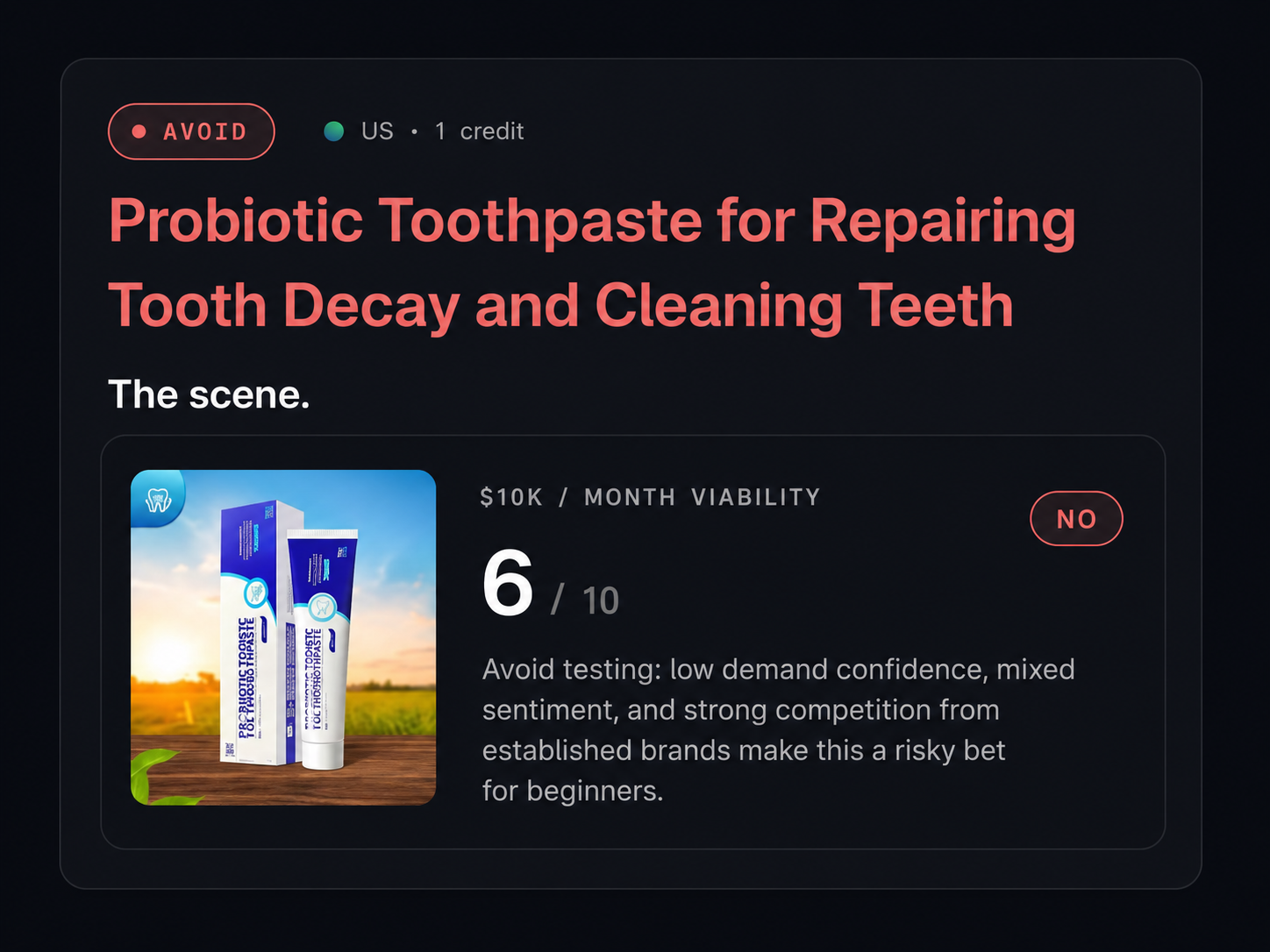 DropValidate FAIL verdict preview